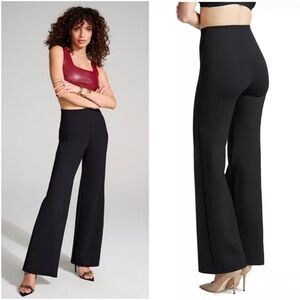 Commando Neoprene Wide-Leg Pants Black Size XL